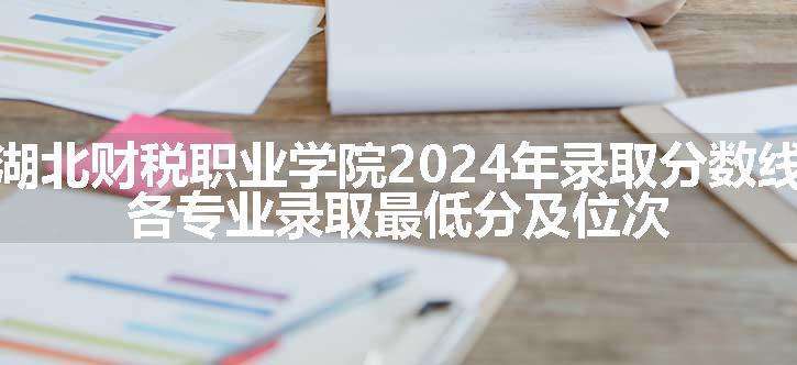 湖北财税职业学院2024年录取分数线 各专业录取最低分及位次