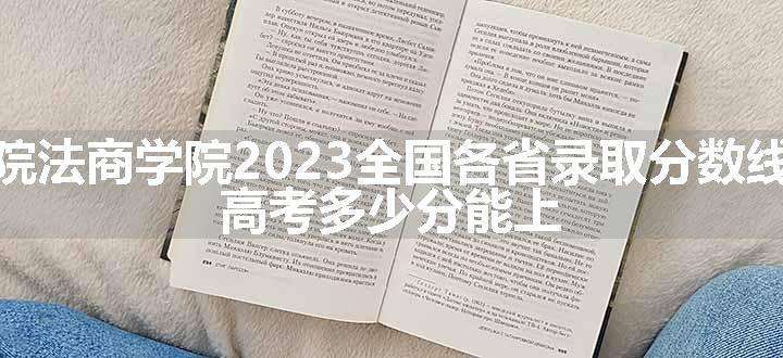 湖北经济学院法商学院2023全国各省录取分数线及最低位次 高考多少分能上