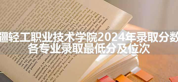 新疆轻工职业技术学院2024年录取分数线 各专业录取最低分及位次