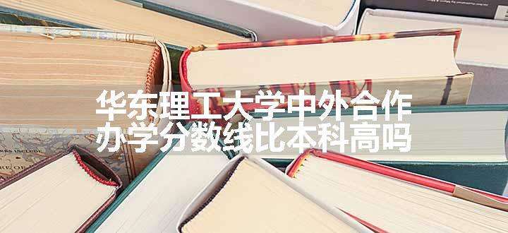 华东理工大学中外合作办学分数线比本科高吗