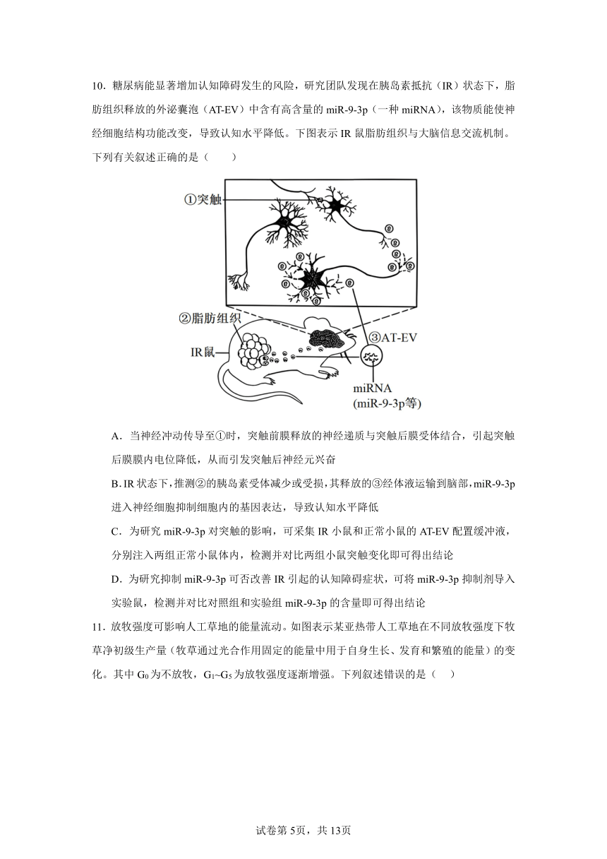 湖南省益阳市安化县第二中学2024年高三生物考前模拟考试（含答案）