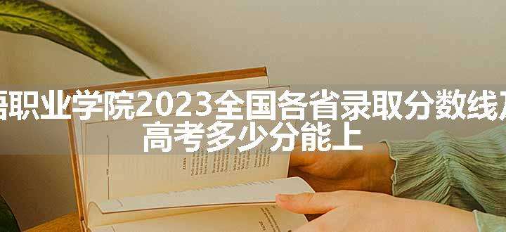 海南外国语职业学院2023全国各省录取分数线及最低位次 高考多少分能上