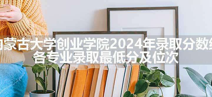 内蒙古大学创业学院2024年录取分数线 各专业录取最低分及位次