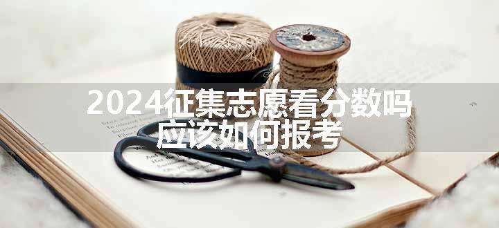 2024征集志愿看分数吗 应该如何报考