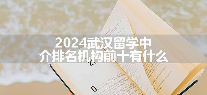 2024武汉留学中介排名机构前十有什么