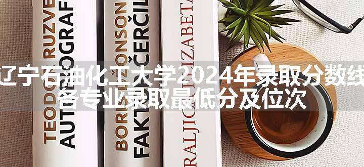 辽宁石油化工大学2024年录取分数线 各专业录取最低分及位次