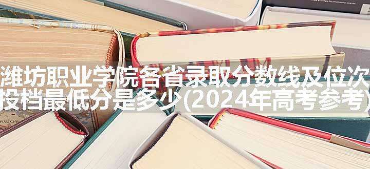 潍坊职业学院各省录取分数线及位次 投档最低分是多少(2024年高考参考)