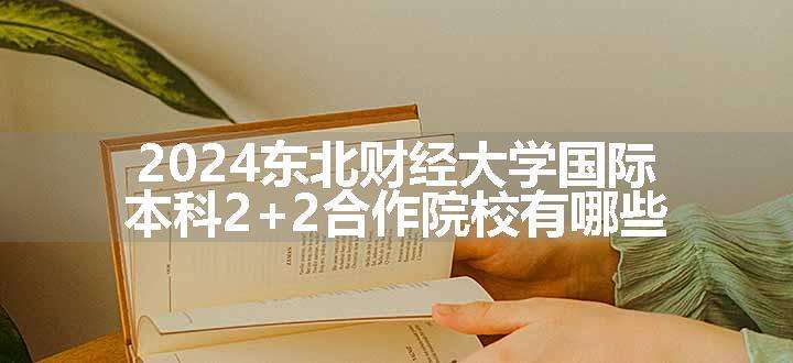 2024东北财经大学国际本科2+2合作院校有哪些