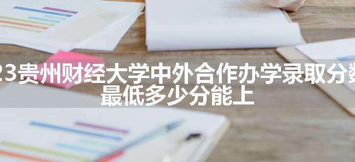 2023贵州财经大学中外合作办学录取分数线 最低多少分能上