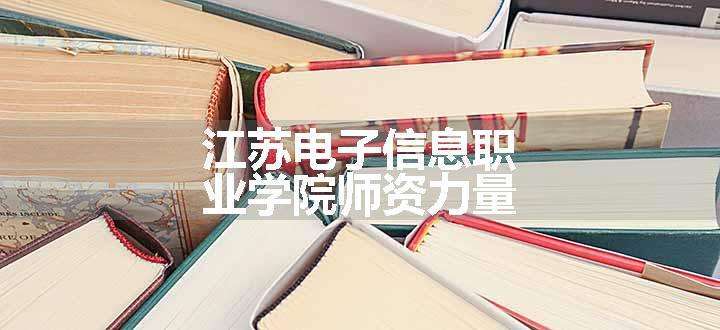 江苏电子信息职业学院师资力量