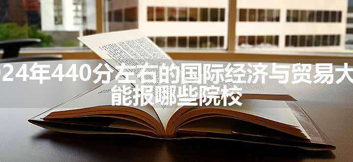 2024年440分左右的国际经济与贸易大学 能报哪些院校