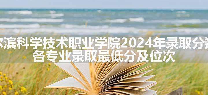 哈尔滨科学技术职业学院2024年录取分数线 各专业录取最低分及位次