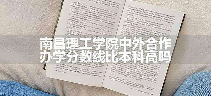 南昌理工学院中外合作办学分数线比本科高吗