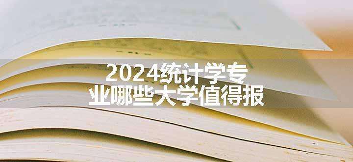 2024统计学专业哪些大学值得报