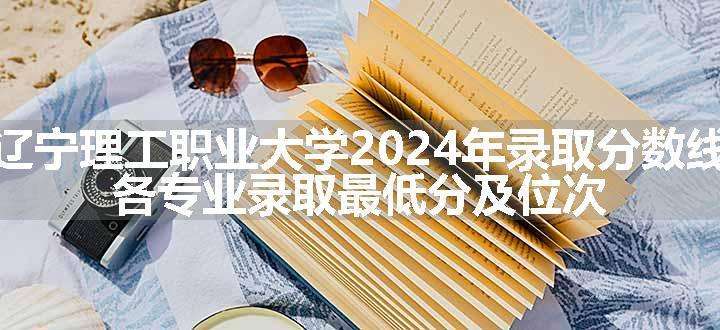 辽宁理工职业大学2024年录取分数线 各专业录取最低分及位次