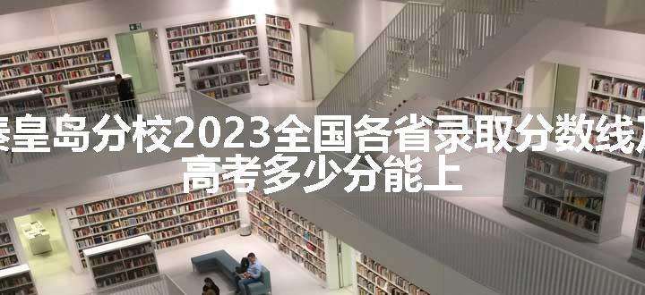 东北大学秦皇岛分校2023全国各省录取分数线及最低位次 高考多少分能上