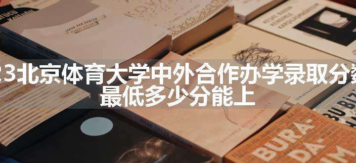 2023北京体育大学中外合作办学录取分数线 最低多少分能上