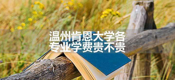 温州肯恩大学各专业学费贵不贵