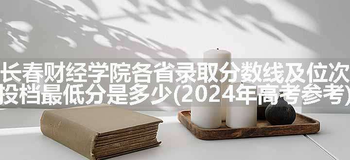 长春财经学院各省录取分数线及位次 投档最低分是多少(2024年高考参考)