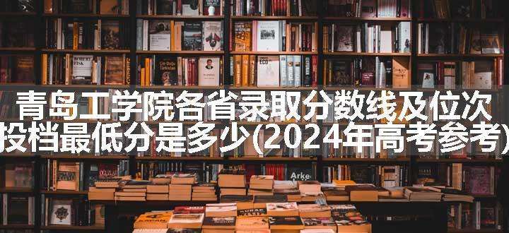 青岛工学院各省录取分数线及位次 投档最低分是多少(2024年高考参考)