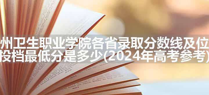 漳州卫生职业学院各省录取分数线及位次 投档最低分是多少(2024年高考参考)