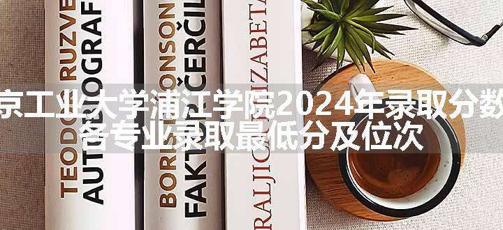 南京工业大学浦江学院2024年录取分数线 各专业录取最低分及位次