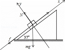 如图所示，在倾角为37°的斜面上，用沿斜面向上5N的力拉着重为3N的物体向上做匀速直线运动，求（1）斜面...