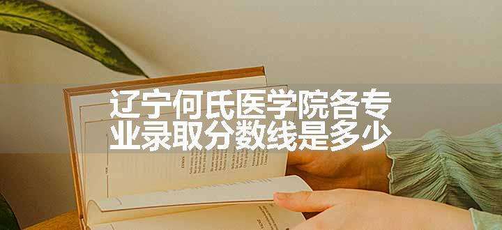 辽宁何氏医学院各专业录取分数线是多少