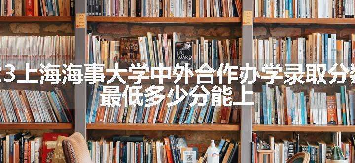 2023上海海事大学中外合作办学录取分数线 最低多少分能上