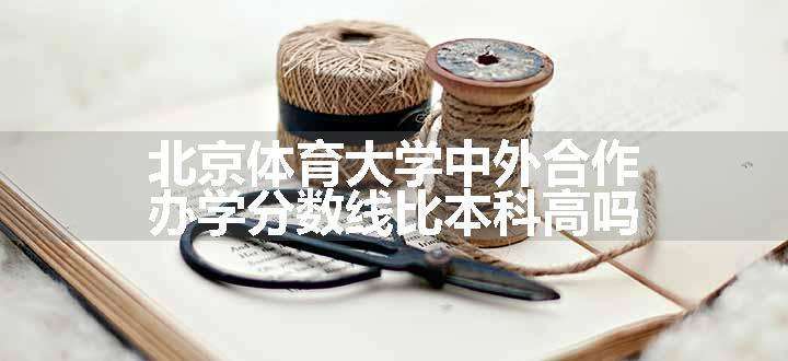 北京体育大学中外合作办学分数线比本科高吗