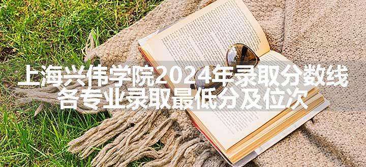 上海兴伟学院2024年录取分数线 各专业录取最低分及位次