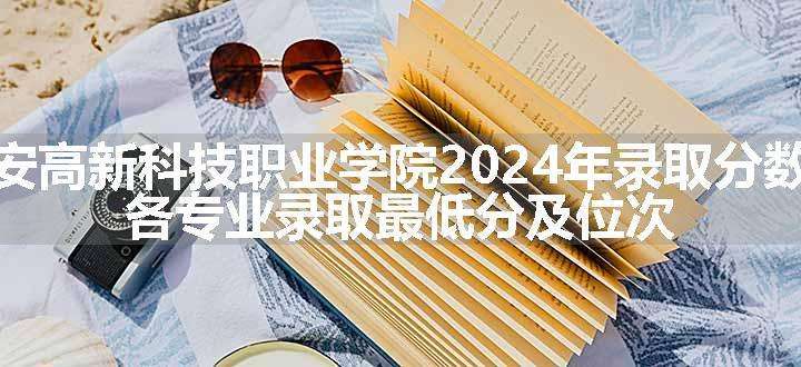 西安高新科技职业学院2024年录取分数线 各专业录取最低分及位次