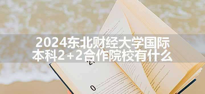 2024东北财经大学国际本科2+2合作院校有什么