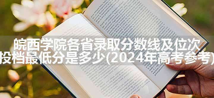 皖西学院各省录取分数线及位次 投档最低分是多少(2024年高考参考)