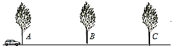一辆汽车在平直公路上做匀变速直线运动，公路边每隔15m有一棵树，如图所示，汽车通过A、B两相邻的树之间的...