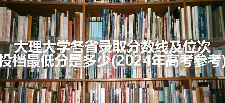 大理大学各省录取分数线及位次 投档最低分是多少(2024年高考参考)