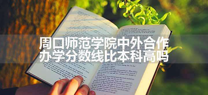 周口师范学院中外合作办学分数线比本科高吗