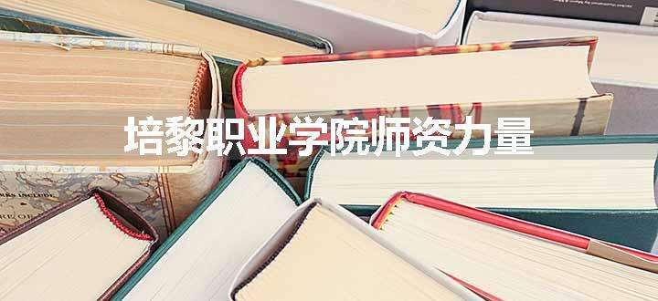 培黎职业学院师资力量