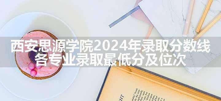 西安思源学院2024年录取分数线 各专业录取最低分及位次