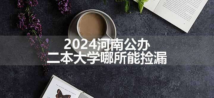 2024河南公办二本大学哪所能捡漏