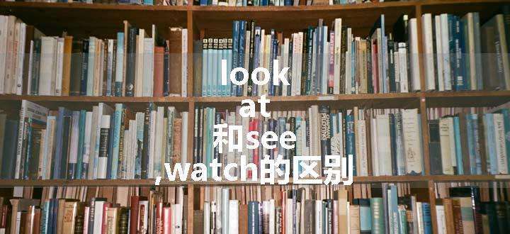 look at 和see ,watch的区别