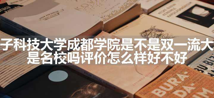 电子科技大学成都学院是不是双一流大学 是名校吗评价怎么样好不好