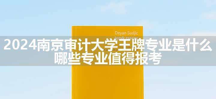 2024南京审计大学王牌专业是什么 哪些专业值得报考