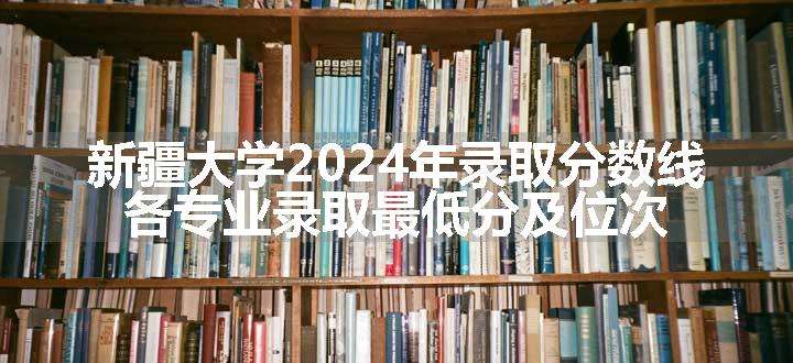 新疆大学2024年录取分数线 各专业录取最低分及位次