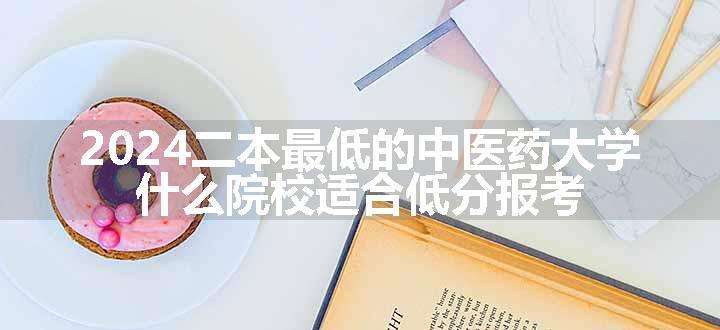 2024二本最低的中医药大学 什么院校适合低分报考