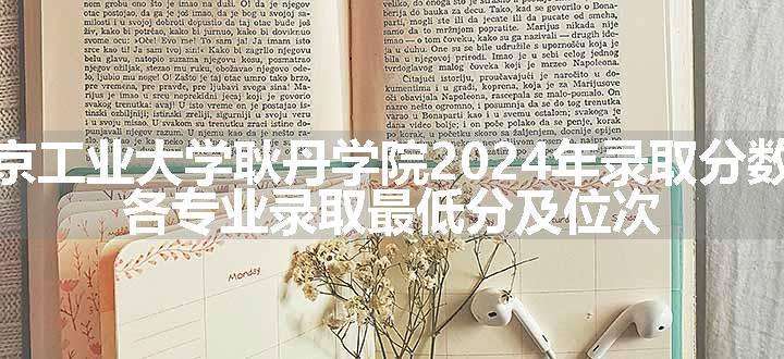 北京工业大学耿丹学院2024年录取分数线 各专业录取最低分及位次