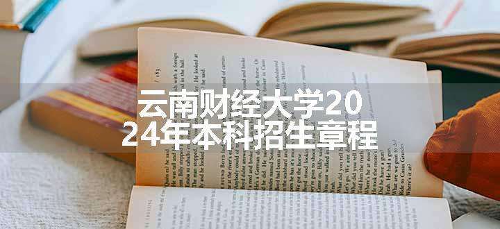 云南财经大学2024年本科招生章程