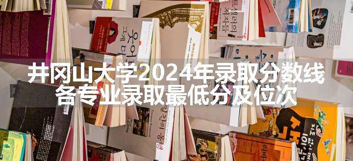 井冈山大学2024年录取分数线 各专业录取最低分及位次