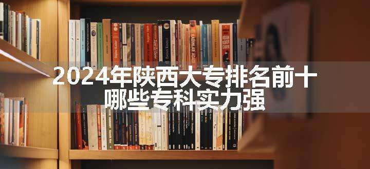 2024年陕西大专排名前十 哪些专科实力强