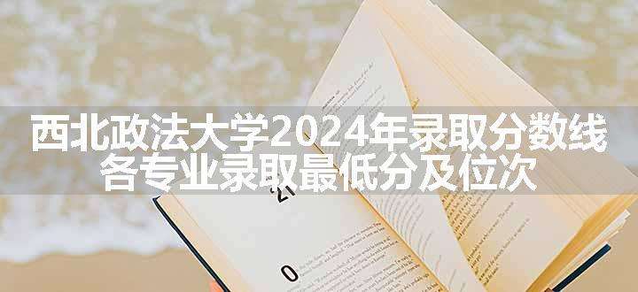 西北政法大学2024年录取分数线 各专业录取最低分及位次